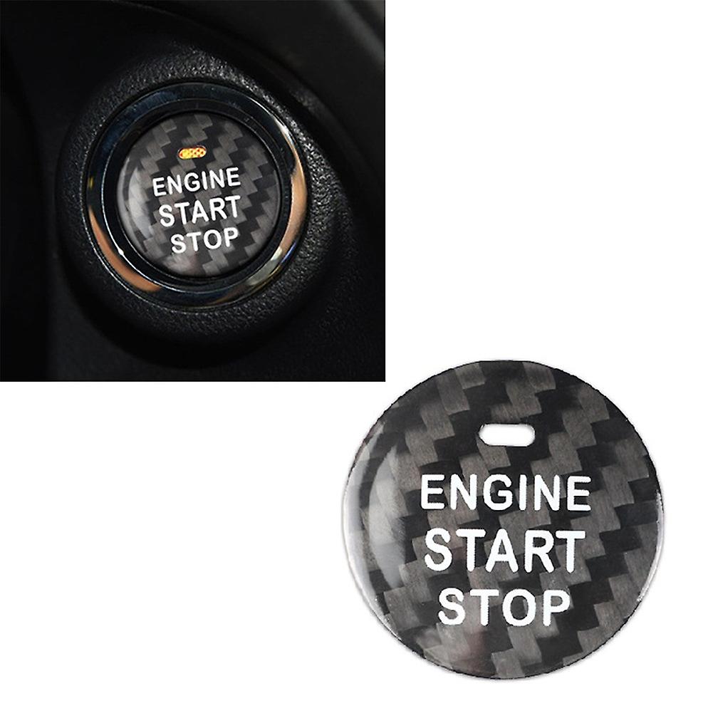 Car Engine Start Button Sticker Carbon Fiber Car Interior Accessories For Subaru Wrx 2015-2019 Forester 2013-2020 Outback 2013-2020 Legacy 2014-2020 X