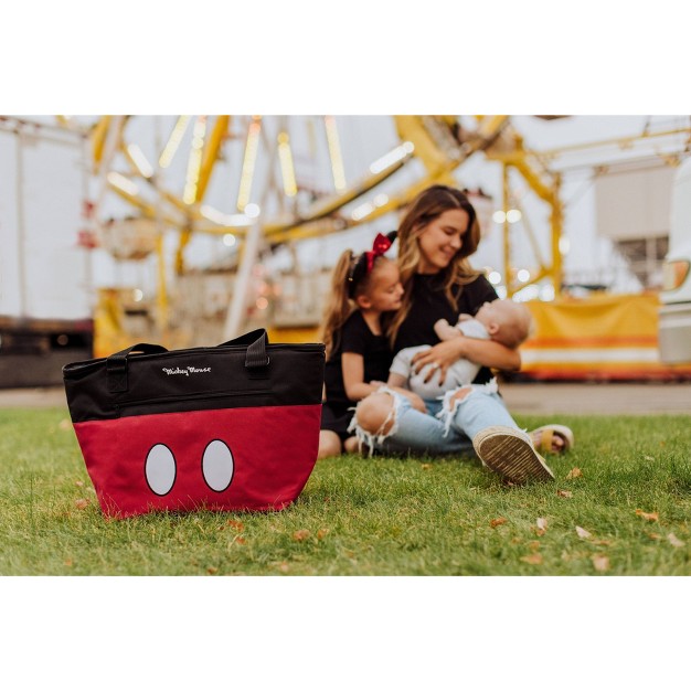 Picnic Time Mickey Mouse Shorts Topanga 19qt Cooler Tote Bag Black red