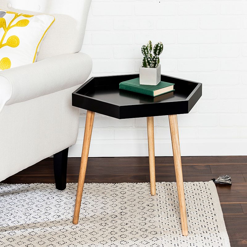 Honey-Can-Do Hexagon End Table