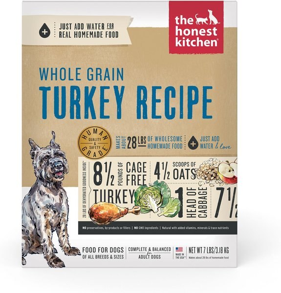 The Honest Kitchen Whole Grain Turkey Recipe Dehydrated Dog Food