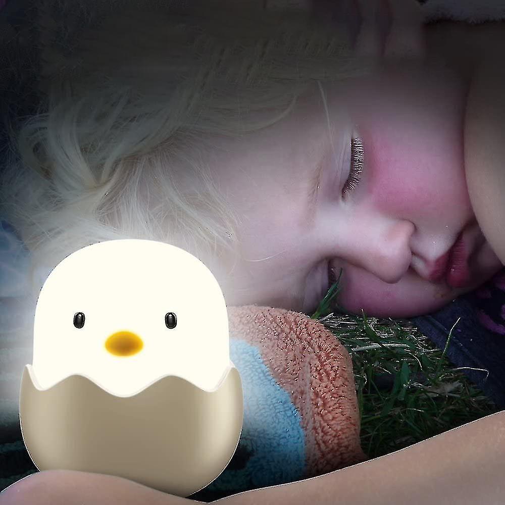 Led Rechargeable Night Light For Kids With Touch Sensor， White