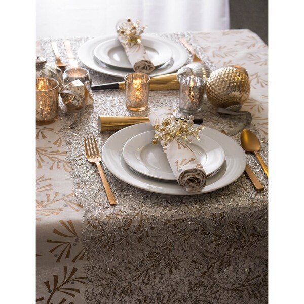 Design Imports Sequin Mesh Roll Table Runner (0.25 inches high x 16 inches wide x 120 inches deep)