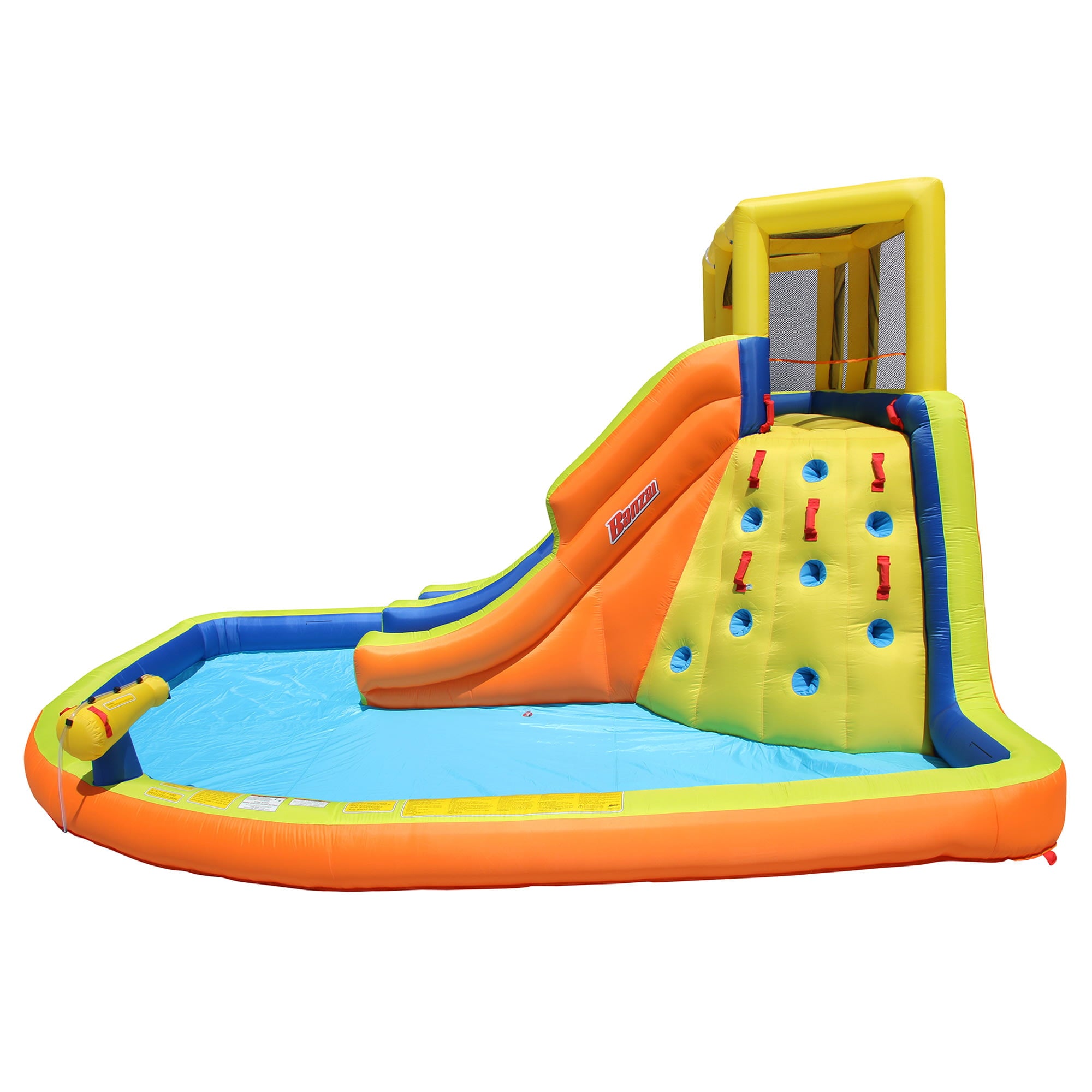 Banzai Double Drench Inflatable Water Park, 15' x11'5" x 8'4"  Outdoor Splash Toy