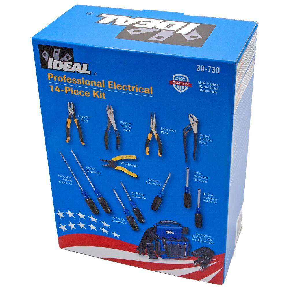 IDEAL 14-Piece Professional Electrical Tool Kit 30-730