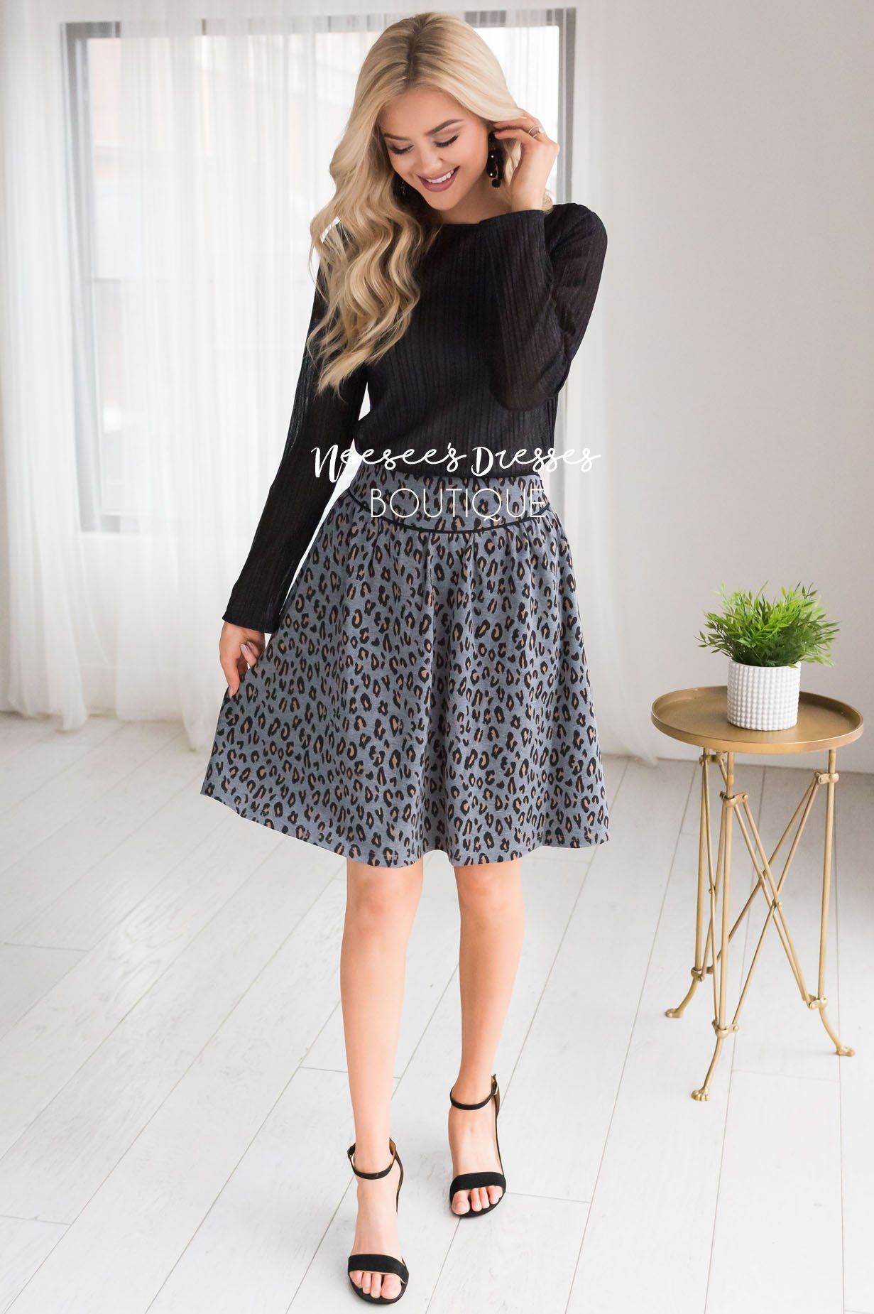 Beloved Leopard Print Skirt