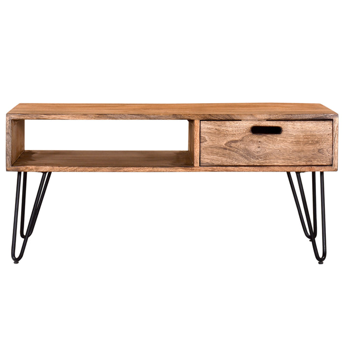 Inspire 301137NT Jaydo Coffee Table In Natural Burnt