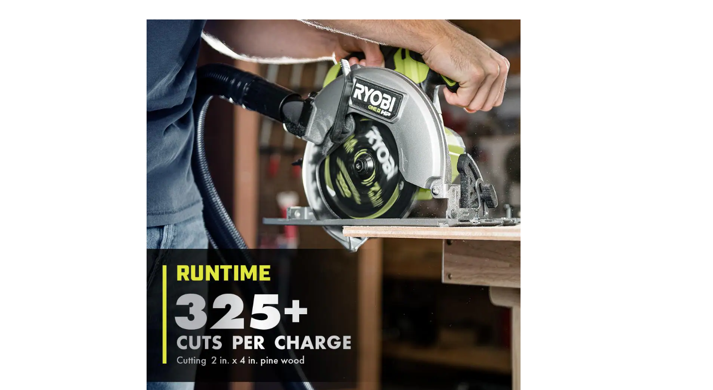 RYOBI PBLCS300B ONE+ HP 18V Brushless Cordless 7-1/4 in. Circular Saw (Tool Only)