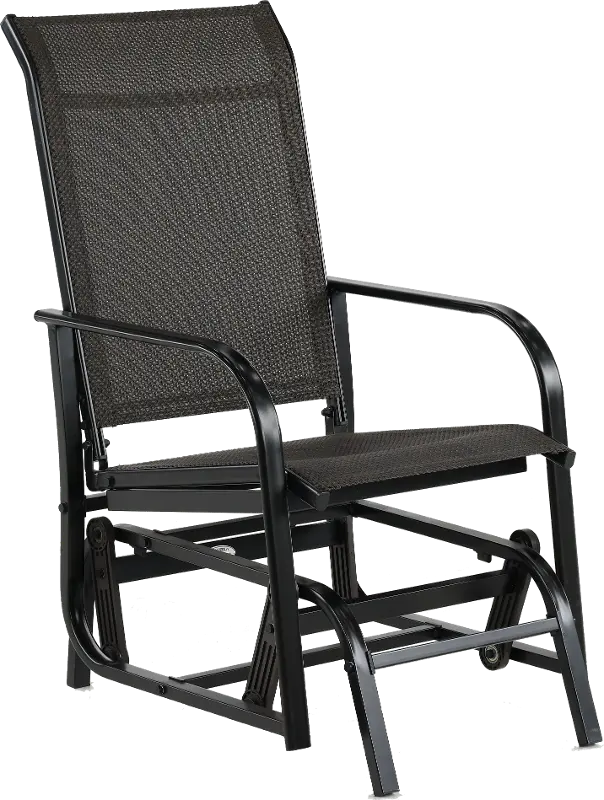 Dark Chocolate Patio One - Seat Glider Chair