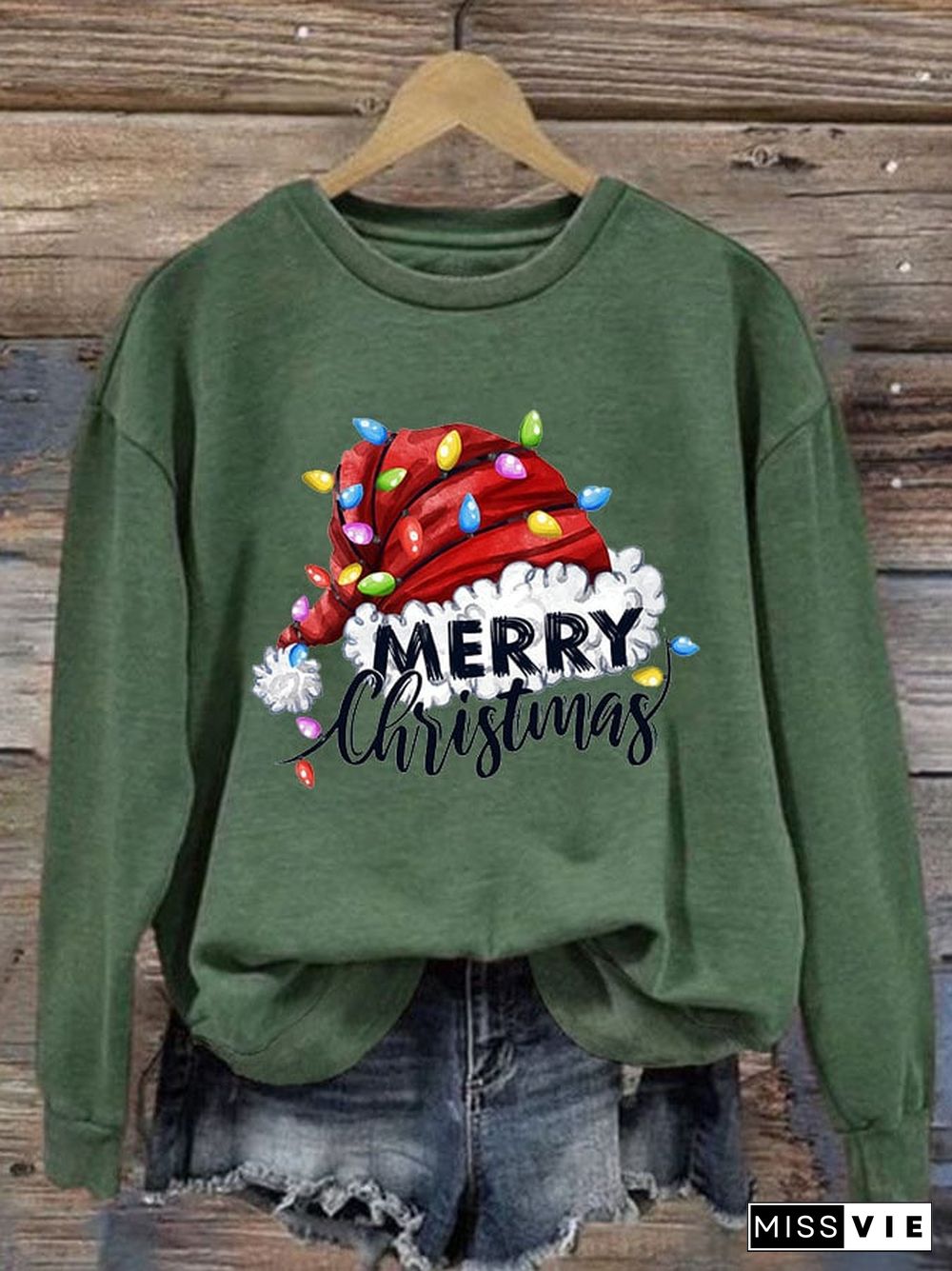 Christmas Women's Printed Long Sleeve Sweatshirt