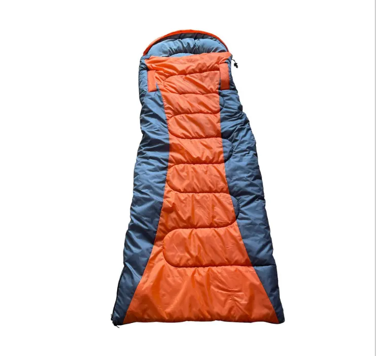 Outdoor ultralight envelope hollow cotton sleeping bag camping thickened warm sleeping bag