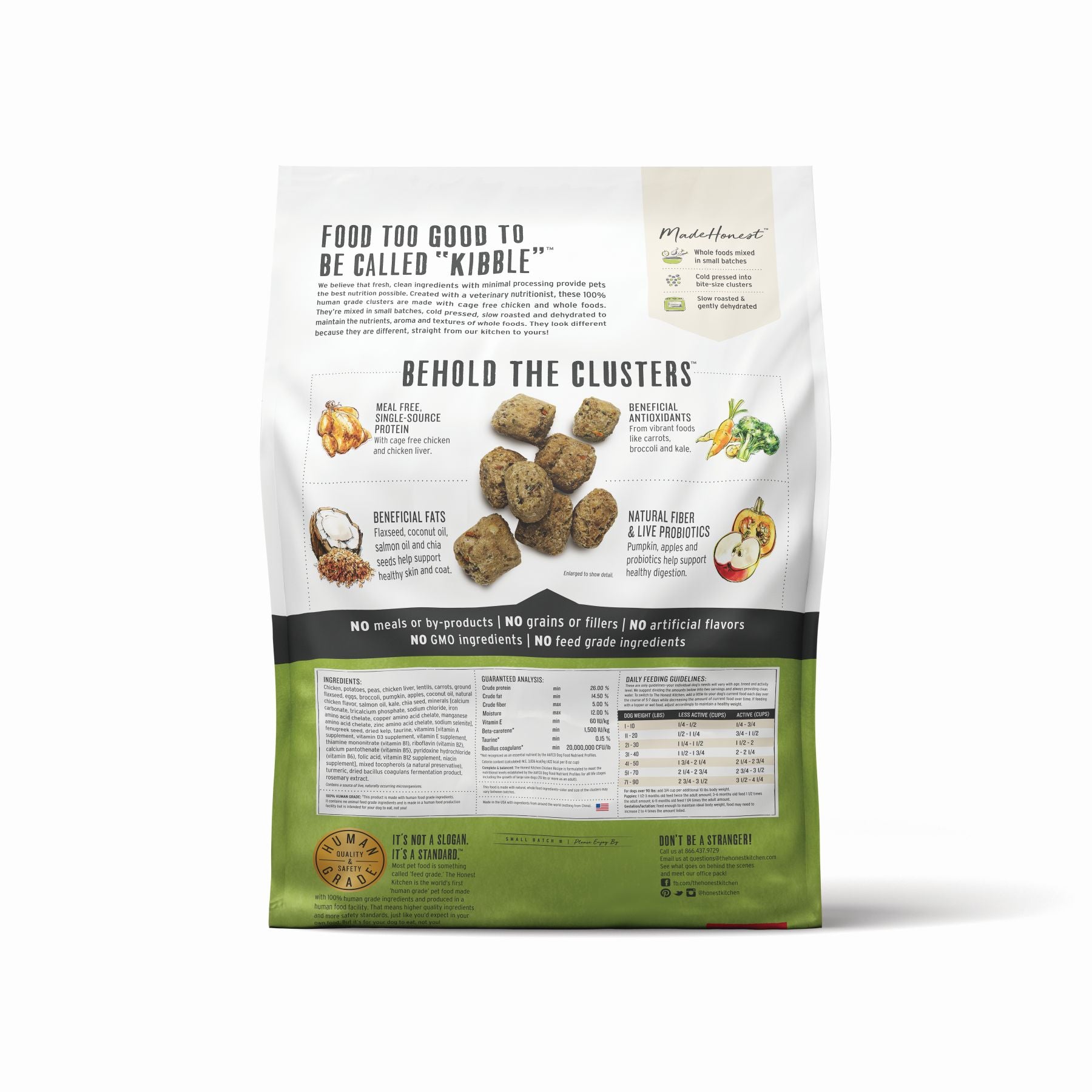 The Honest Kitchen Grain Free Chicken Clusters Dry Dog Food