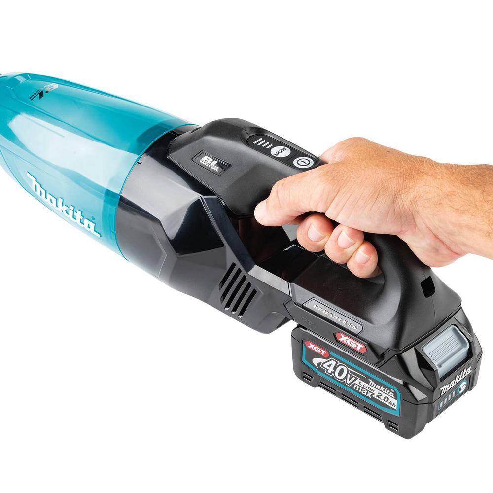 Makita 40V max XGT Brushless Cordless 4-Speed HEPA Filter Compact Dust Vacuum Kit (2.0Ah) GLC01R1