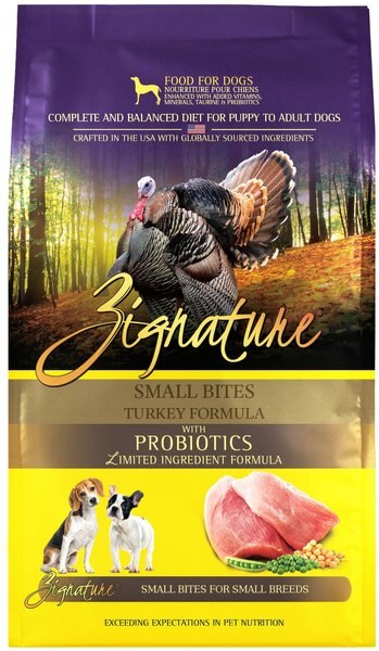 Zignature Turkey Formula Small Bites Dry Dog Food