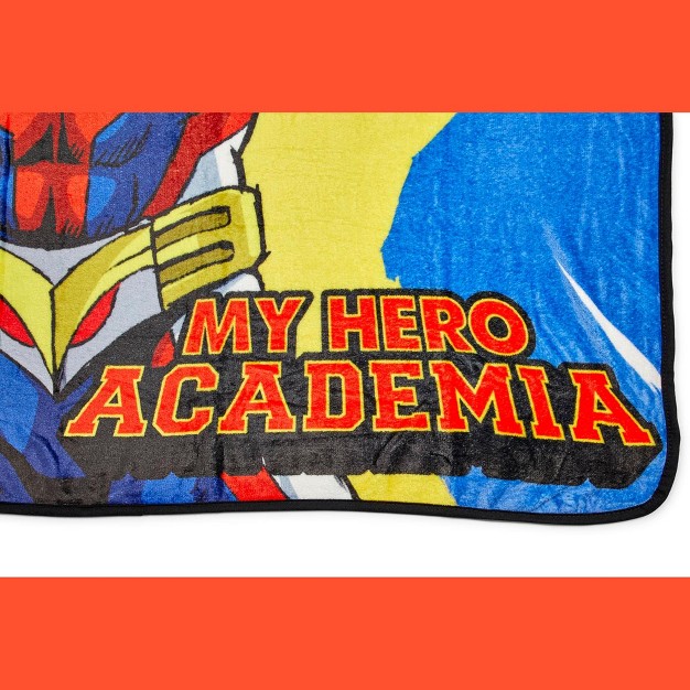 Just Funky My Hero Academia Official All Might Large Fleece Throw Blanket 60 X 45 Inches