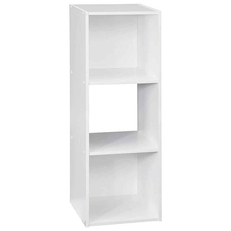 Closetmaid Stackable 3 Cube Shelving Unit Storage Organizer Cubeical， White