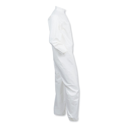 KleenGuard A40 Coveralls， Elastic Wrists/Ankles， X-Large， White (44314)