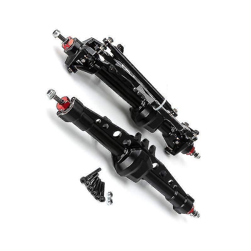 Rc Car Cnc Metal Front And Rear Axle Set For Axial Scx10 Iii Axi03007 1/10 Rc Crawler Car Upgrades