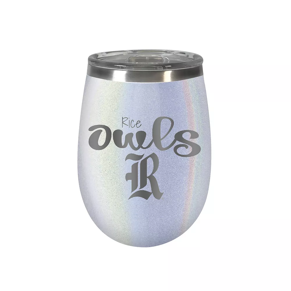 Rice Owls? Opal Finish Wine Tumbler