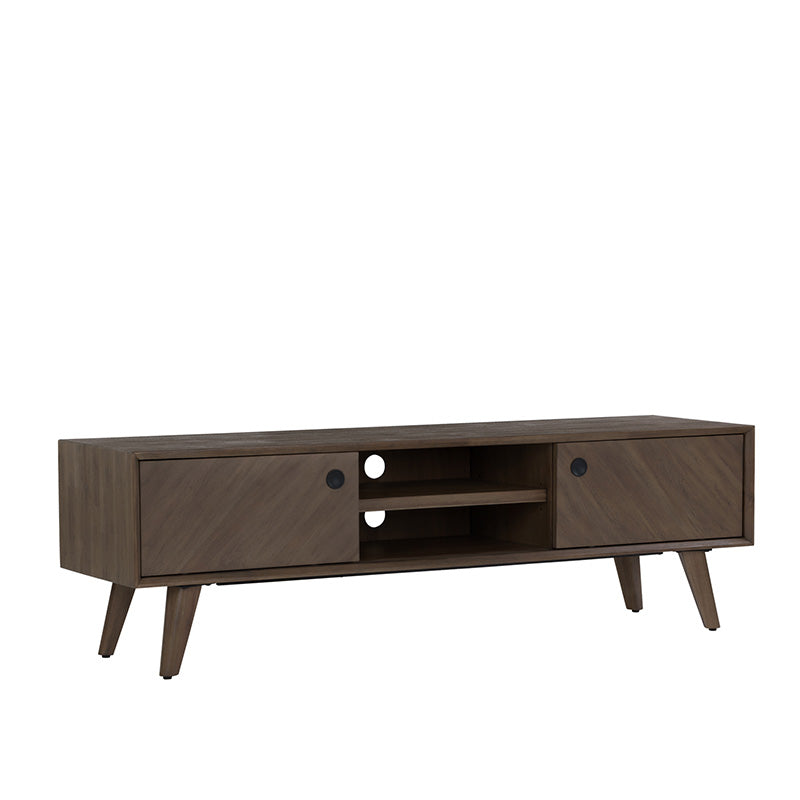 TORRELL 165cm TV Entertainment Unit - Woodline Mocha