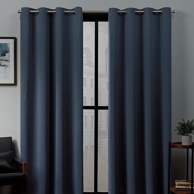 Exclusive Home 2-pack Sateen Twill Woven Blackout Window Curtains