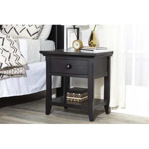 Overland Nightstand Forever Black 11102 FBK