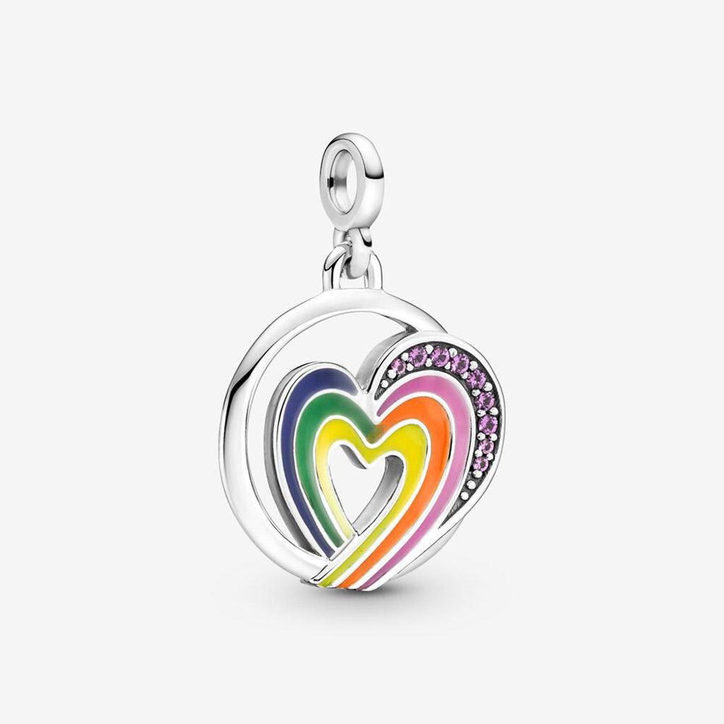 PANDORA  Pandora ME Rainbow Heart of Freedom Medallion