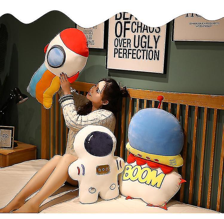 Astronaut Rocket Plush Doll Spaceman Plush Pillow Stuffed Animal Toys Gifts