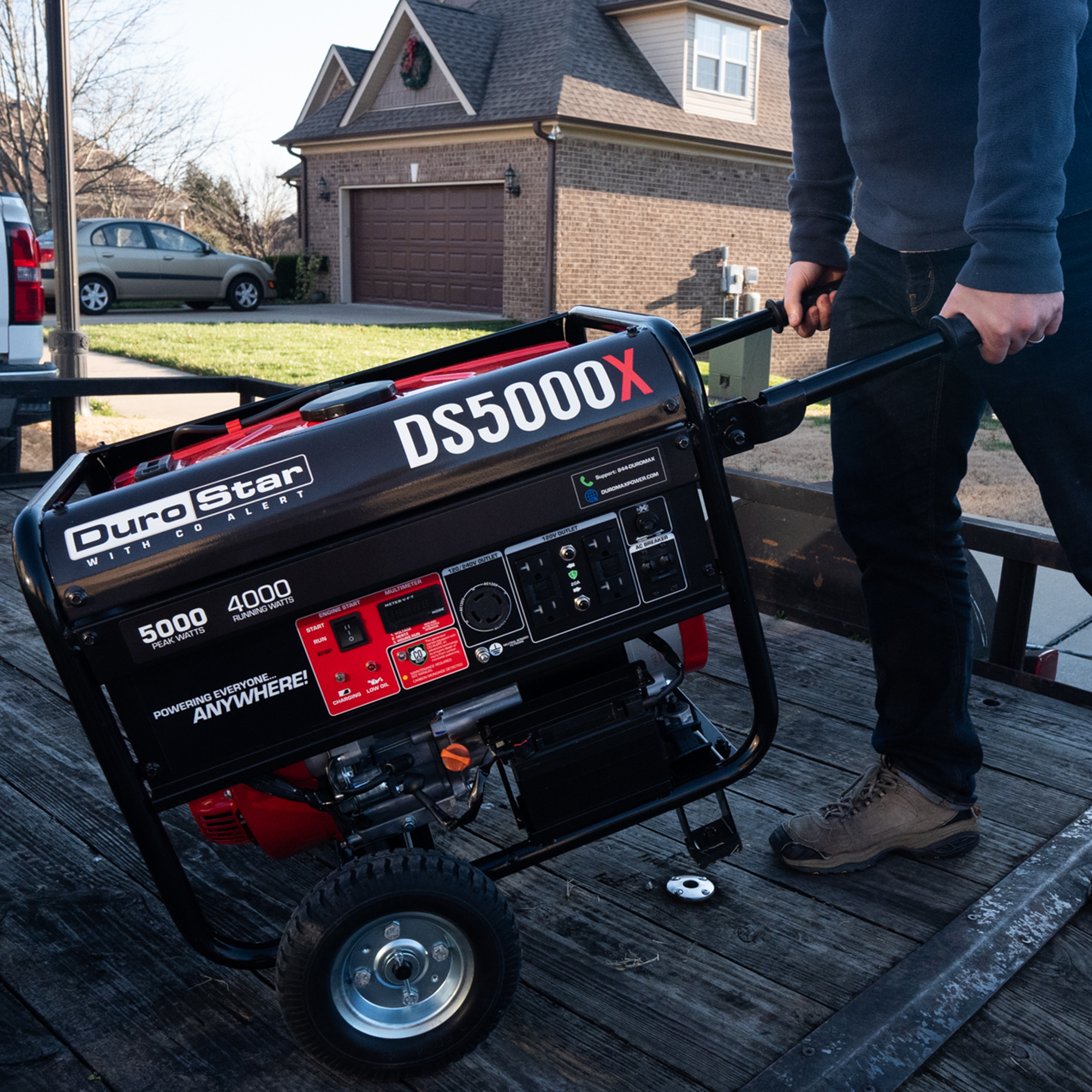 5,000 Watt Gasoline Portable Generator w/ CO Alert