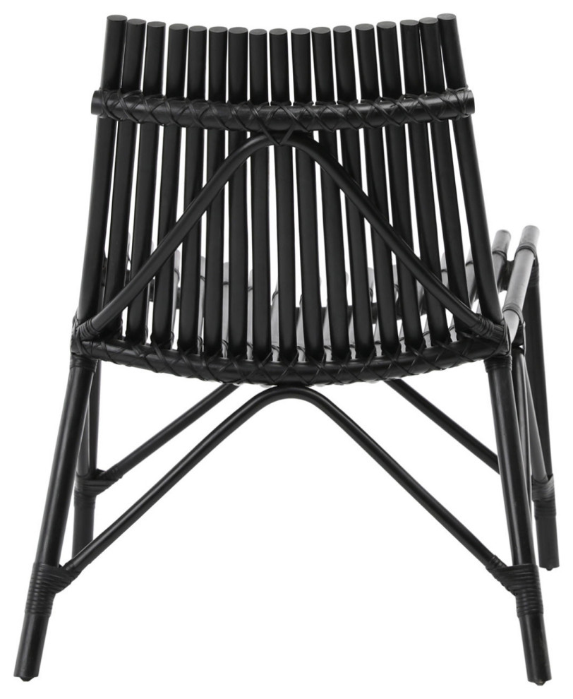 Black Bamboo Scoop Chair   Tropical   Armchairs And Accent Chairs   by Design Mix Furniture  Houzz