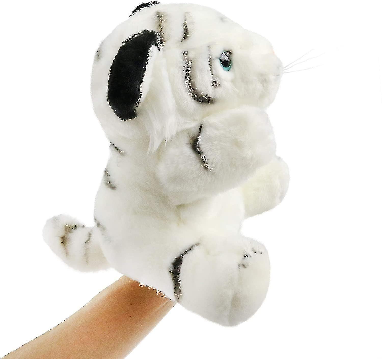 25cm Tiger Hand Puppet Jungle Friends Plush Animals Toy For Kids Play