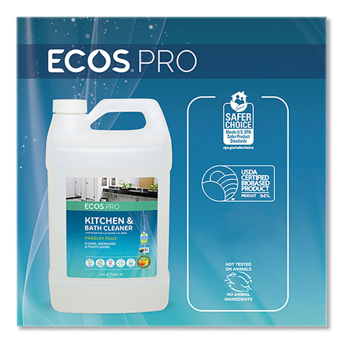 ECOSandreg; PRO Parsley Plus All-Purpose Kitchen and Bathroom Cleaner | Herbal Scent， 1 gal Bottle | EOPPL974604