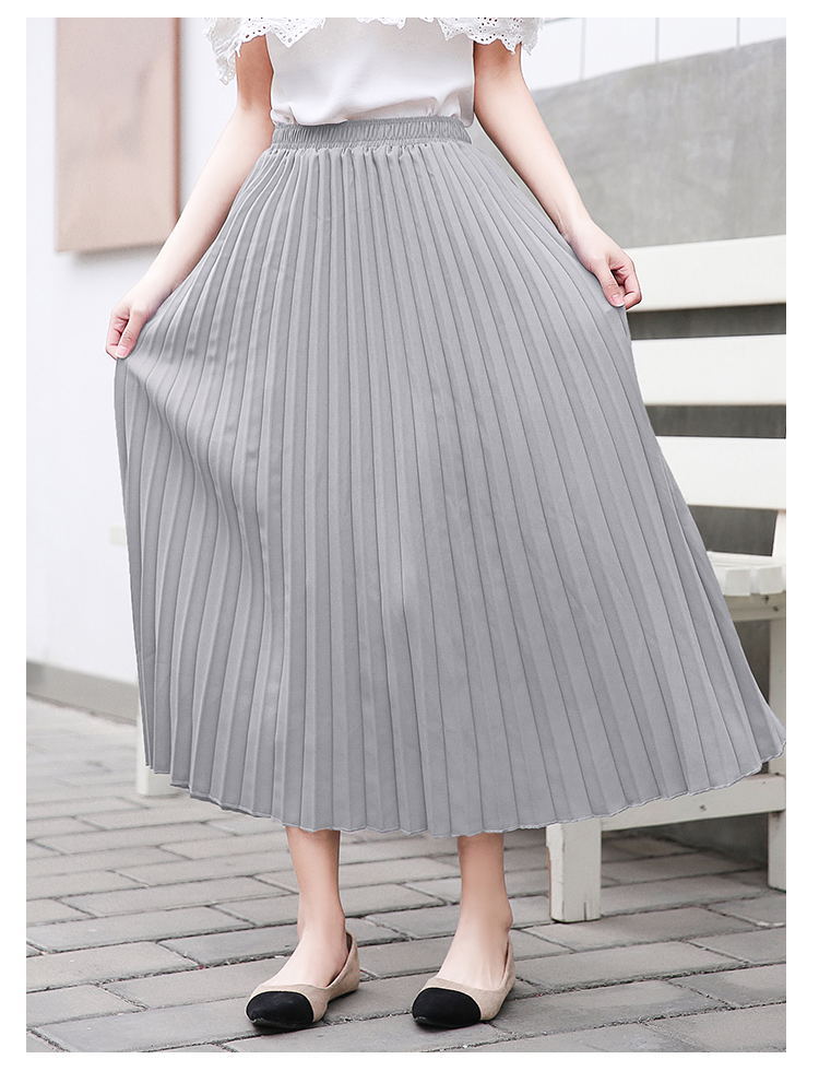 Urban Casual Women's Pleated Skirt Skirt