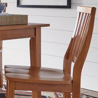 HOMESTYLES Arts and Crafts Cottage Oak Dining Chair (Set of 2) 5180-802