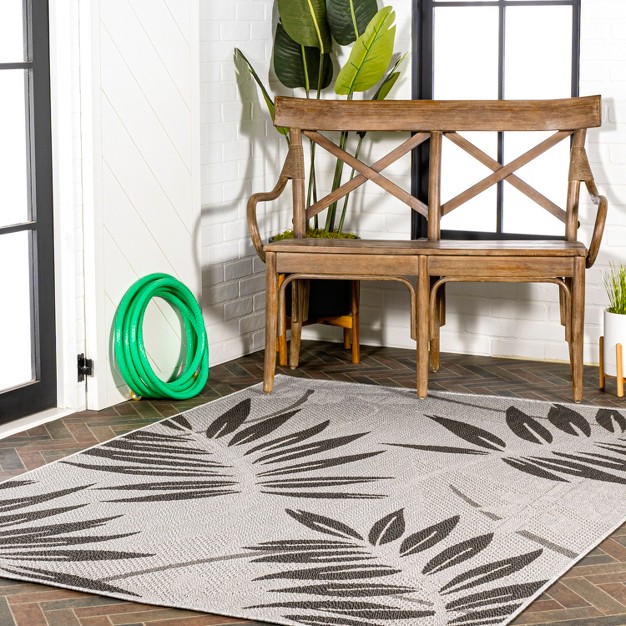 Havana Tropical Palm Leaf Indoor outdoor Area Rug Jonathan Y