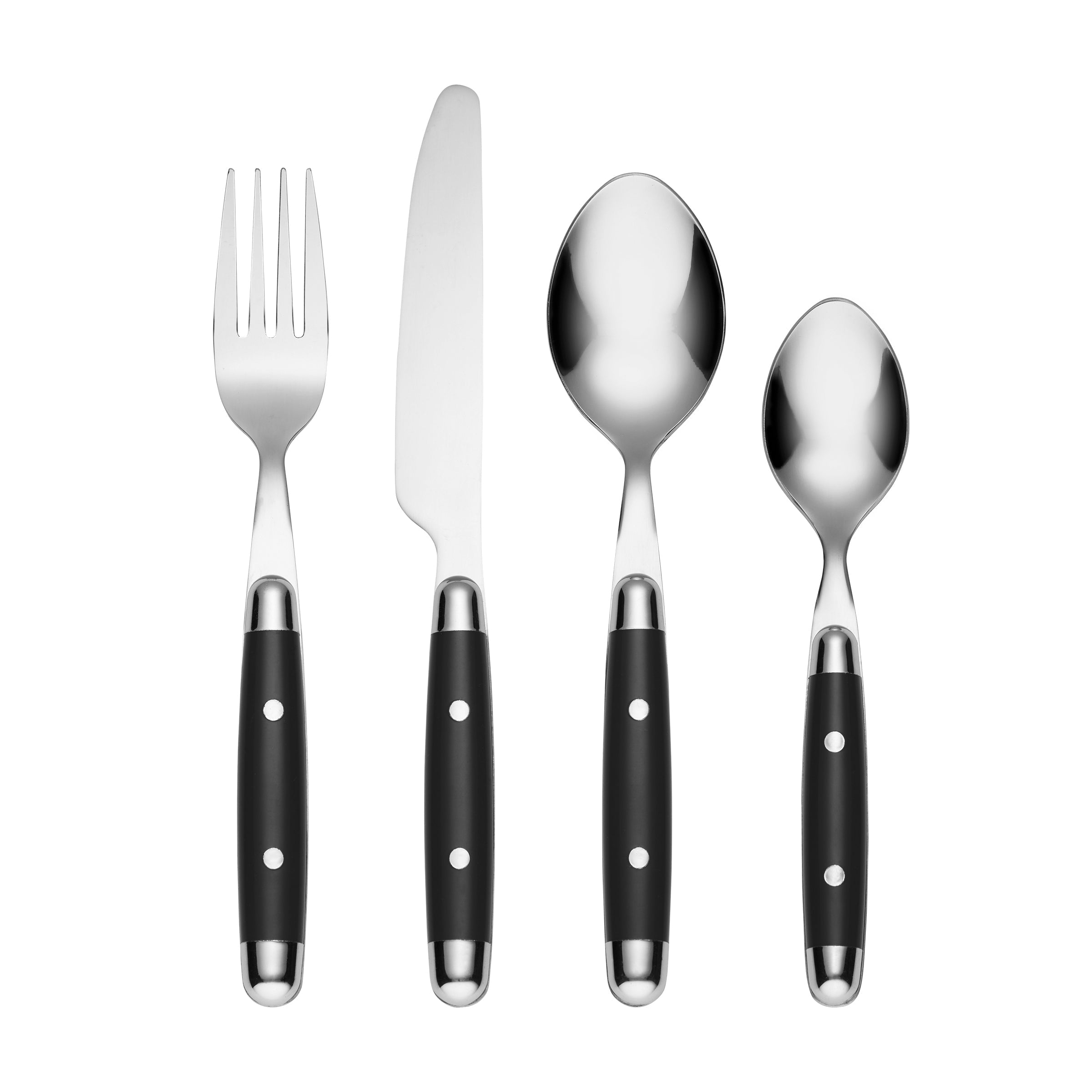 Jubilee Black 16-Piece Flatware Set