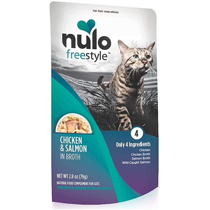 Nulo Freestyle Chicken and Salmon in Broth Cat Food Topper