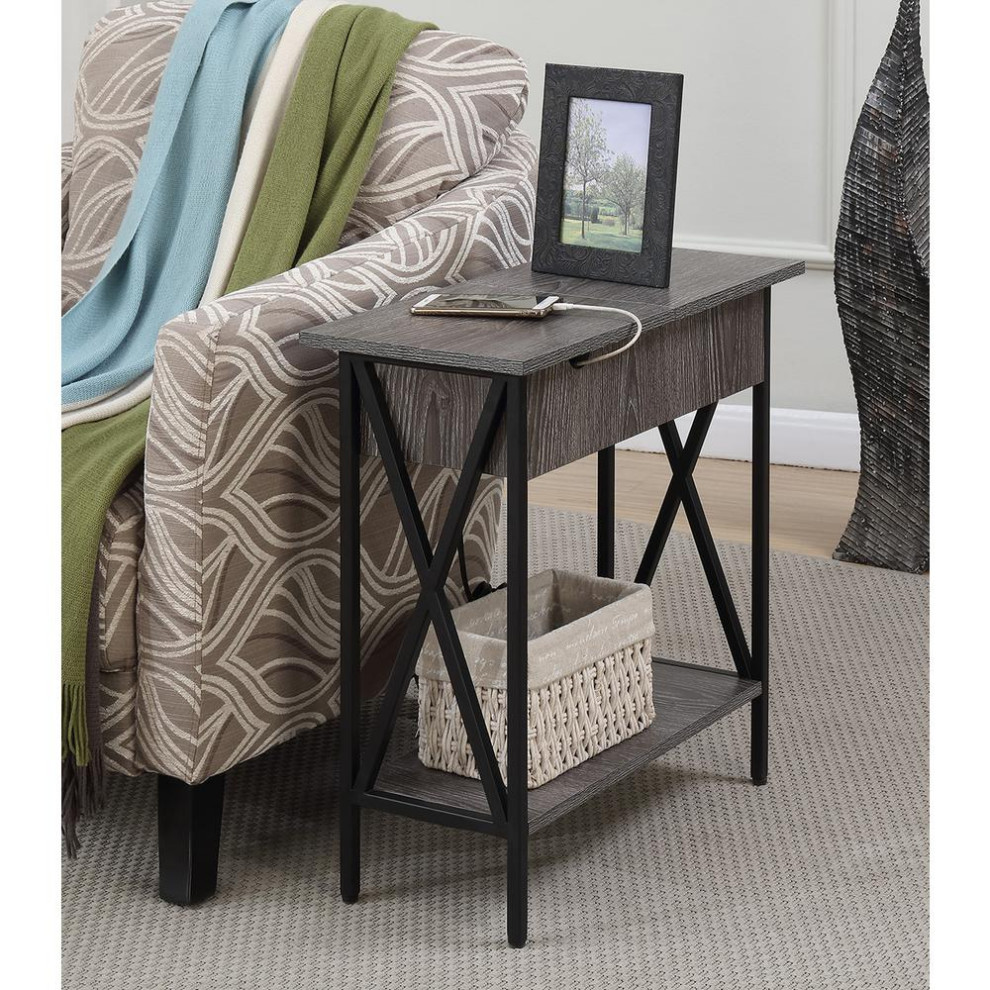 Tucson Electric Flip Top Table   Industrial   Side Tables And End Tables   by BisonOffice  Houzz