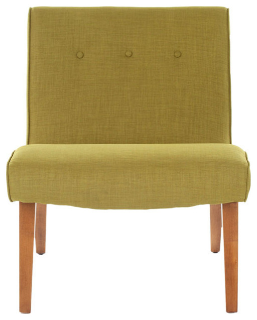 Dale Chair With Buttons Sweet Pea Green   Midcentury   Armchairs And Accent Chairs   by V.S.D Furniture  Houzz