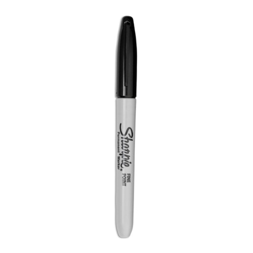 Sharpie Fine Tip Permanent Marker， Black， Dozen (30001)