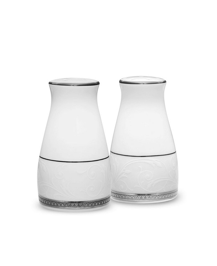 Noritake Regina Platinum Salt and Pepper 3-1 4