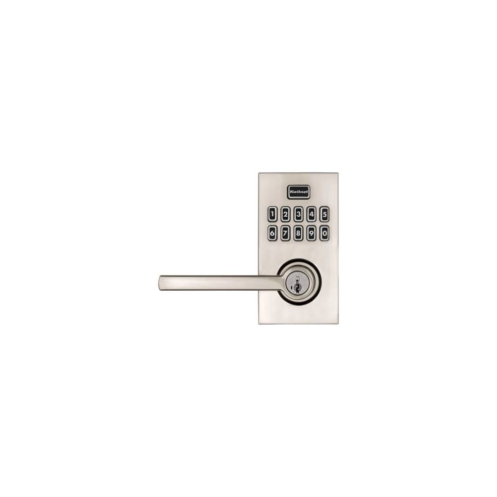 Kwikset SmartKey Halifax Door Lever SmartCode 917 Satin Nickel ;