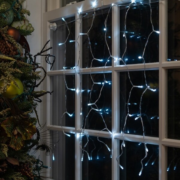 Solar Window Icicle 42 LED String Light