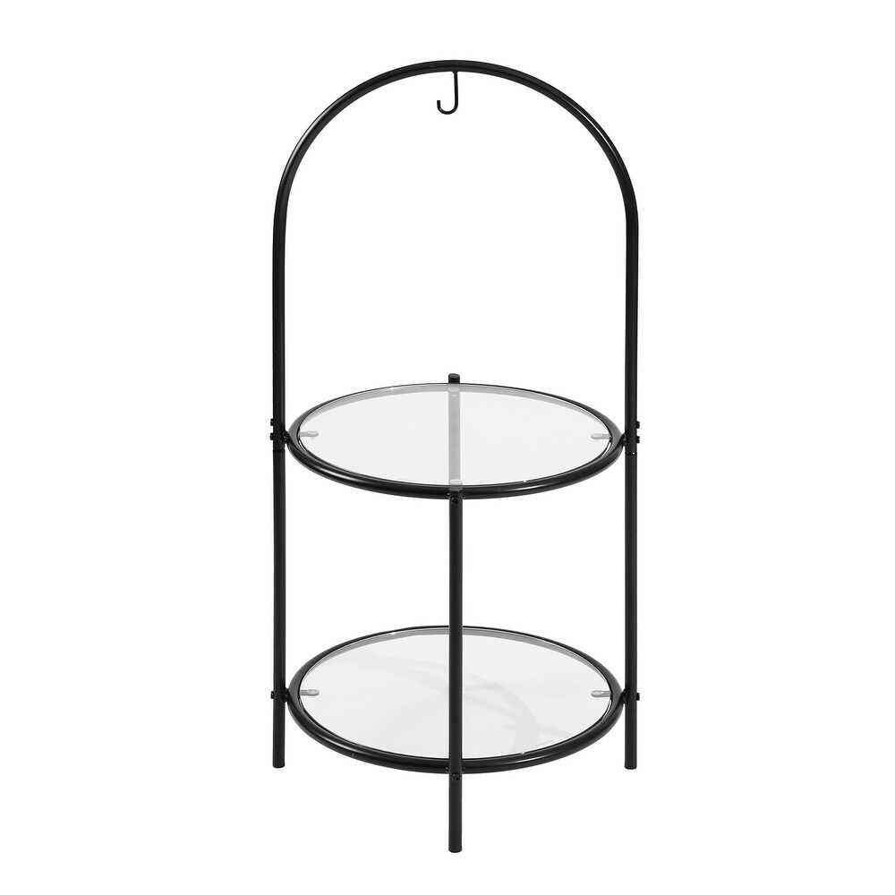 Carbon Loft Elwing End Table Plant Stand