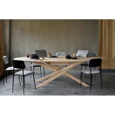 Table de réunion ovale Mikado 267X138X76CM Ethnicraft - Mobilier Intérieur - GRIIN