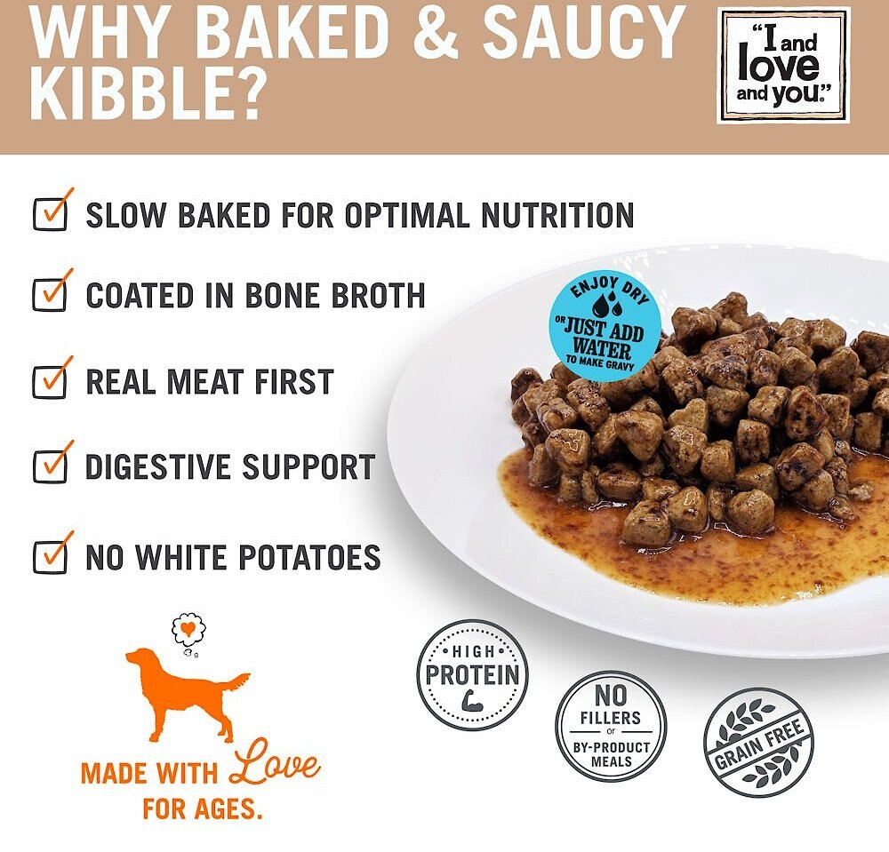 I and Love and You Baked and Saucy Chicken and Sweet Potato Dog Food