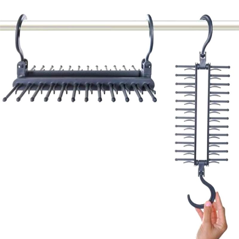 2 Pack Tie Belt Closet Storage Hanger Organizers