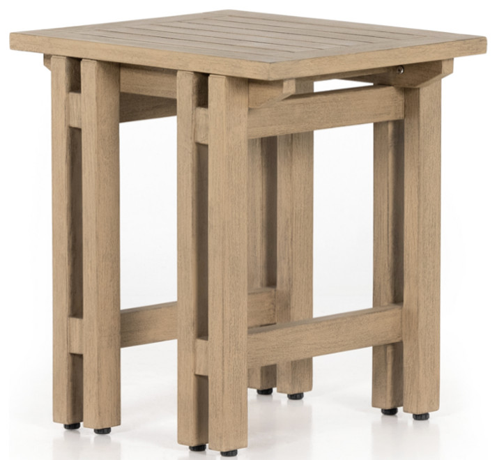 Boone Outdoor End Table   Transitional   Outdoor Side Tables   by Marco Polo Imports  Houzz