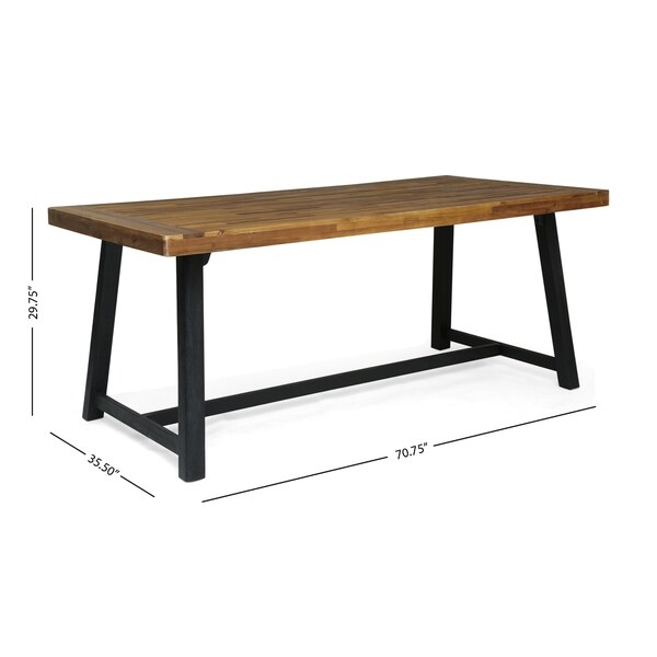 Raphael Outdoor Acacia Wood Dining Table by Christopher Knight Home