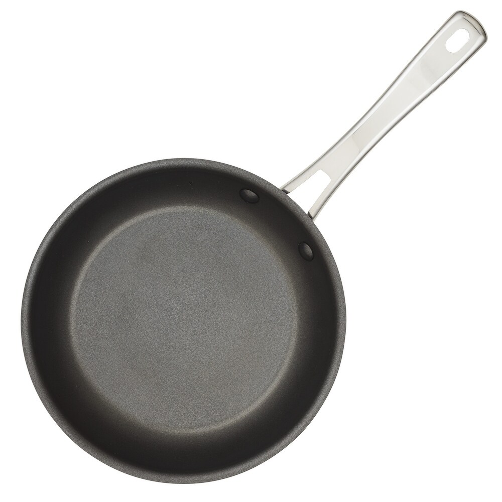 Rachael Ray Cook + Create Hard Anodized Nonstick Frying Pan Set  2 Piece  Black