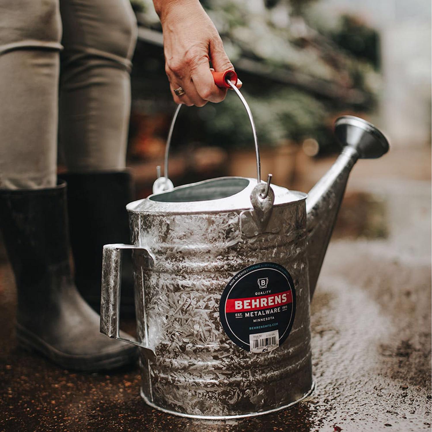 Behrens Silver 2 gal Steel Watering Can